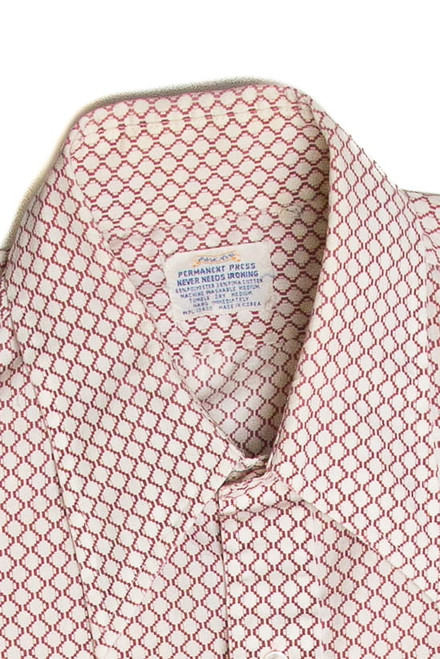 Vintage Park Avenue Permanent Press Long Sleeve Button Up Shirt