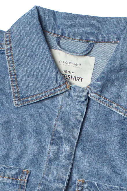 Cropped Denim Overshirt