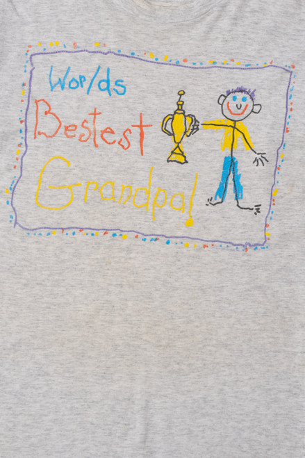 Vintage "Worlds Bestest Grandpa" T-Shirt