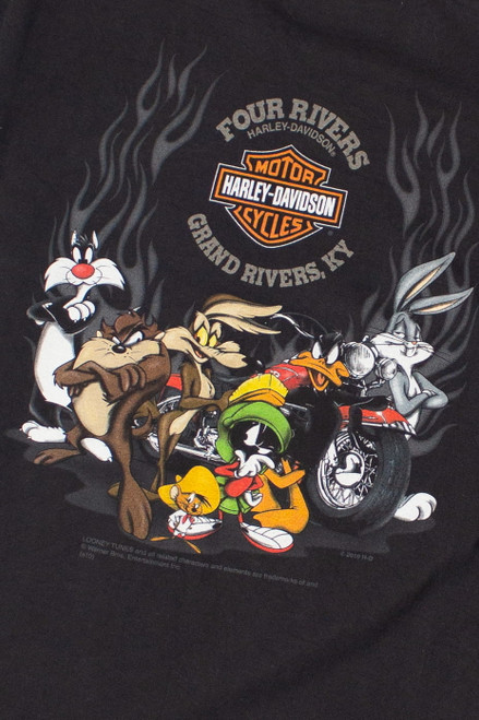 Looney Tunes Grand Rivers Kentucky Harley Davidson T-Shirt (2012)