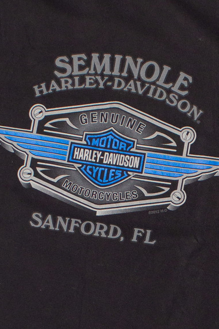 Seminole Sanford Florida Harley Davidson T-Shirt (2012)