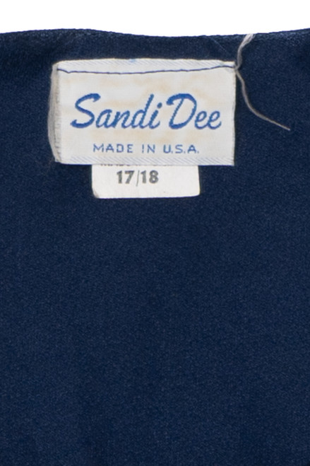 Vintage Navy Unlined Sandi Dee Dress