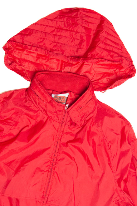 Vintage Red Lightweight Wind Jacket