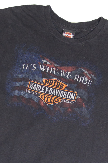 Recycled Holstein's Harley Davidson Omaha NE T-Shirt