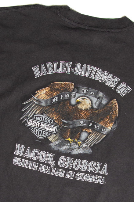 Recycled Harley Davidson Macon Georgia T-Shirt