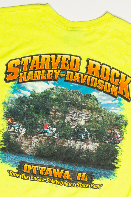 Recycled Starved Rock Harley Davidson T-Shirt
