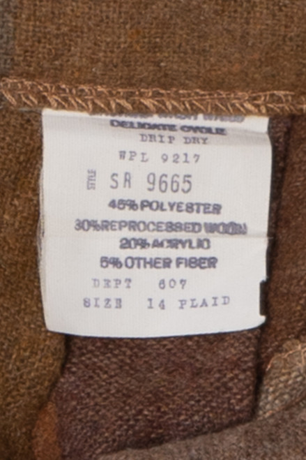 Vintage Union Made Pleated Skirt