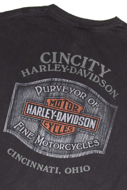 Recycled Cincity Harley Davidson T-Shirt