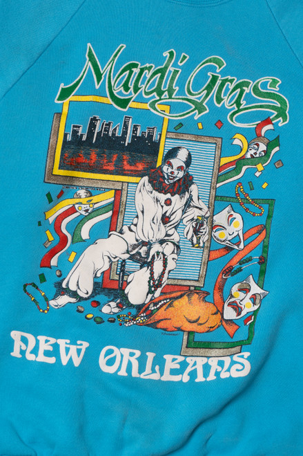 Vintage "Mardi Gras New Orleans" Celebration Sweatshirt