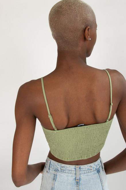 Linen Tie Front Cami