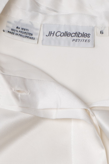Vintage Silky White JH Collectibles Button Up Shirt