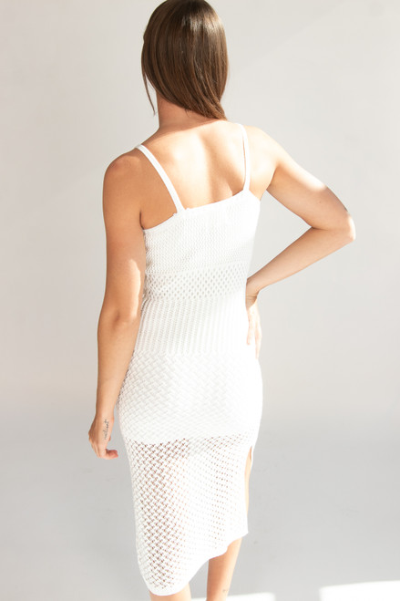 Lined Crochet Maxi Dress