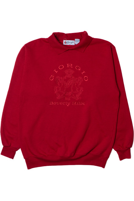 Vintage "Giorgio Beverly Hills" Embroidered Logo Sweatshirt