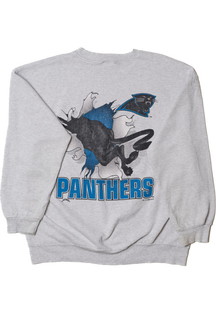 Vintage Carolina Panthers NFL Front/Back Print Sweatshirt