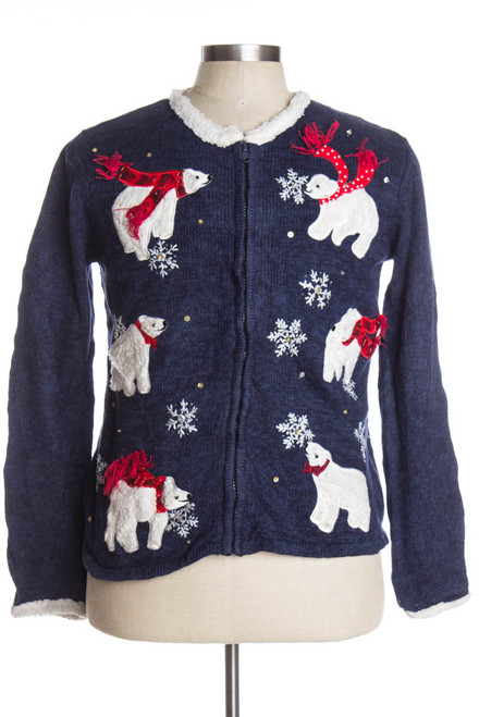 Blue Ugly Christmas Cardigan 38363