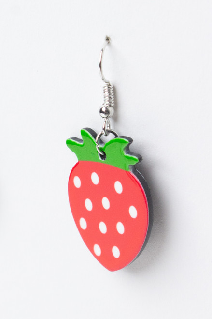 Cartoon Strawberry Earrings