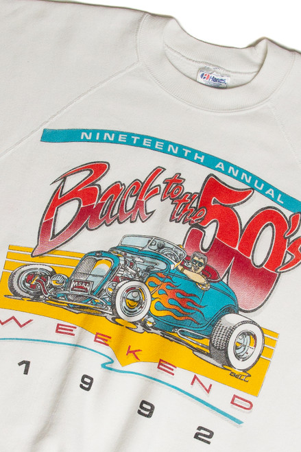 Vintage Back To The 50's Weekend 1992 Short Sleeve Sweatshirt