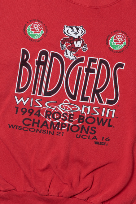 Vintage Wisconsin Badgers 1994 Rose Bowl Champions Sweatshirt