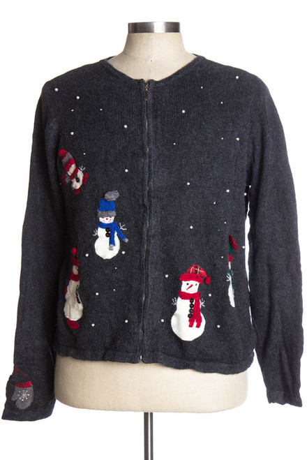 Black Ugly Christmas Cardigan 37313