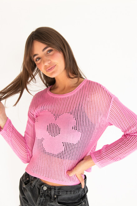 Knit Mesh Sweater