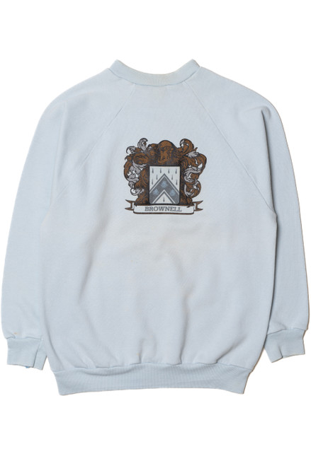 Vintage "Brownell" Coat Of Arms Raglan Sweatshirt