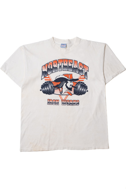 Vintage "Northeast Iron Works" Weight Training T-Shirt