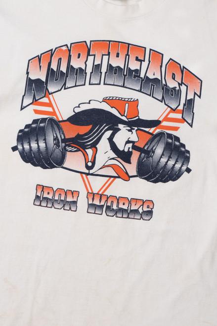 Vintage "Northeast Iron Works" Weight Training T-Shirt