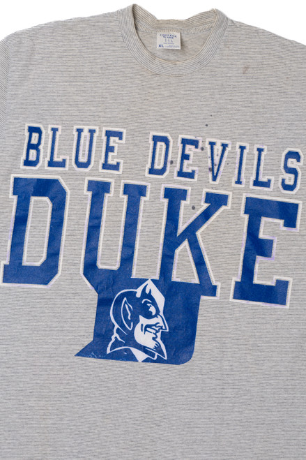 Vintage Duke "Blue Devils" Thin Striped T-Shirt