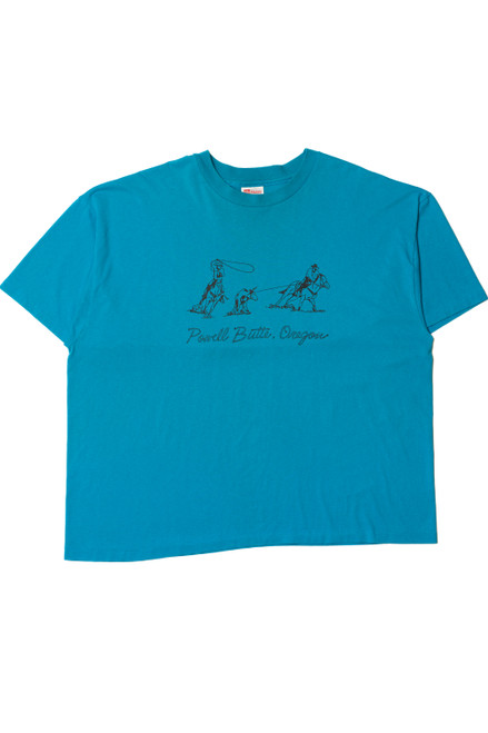 Vintage "Powell Butte, Oregon" Cattle Ranchers Lasso T-Shirt