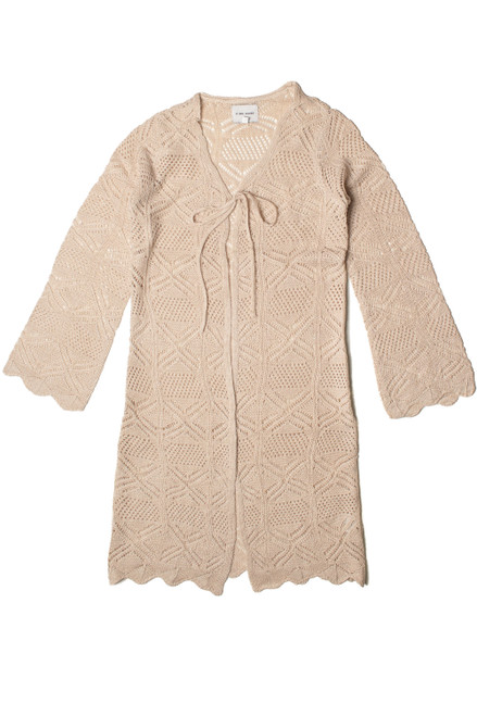 Pointelle Duster Cardigan