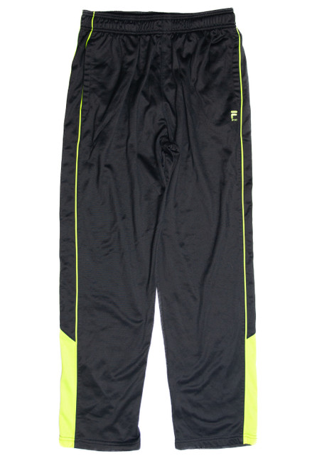 Fila Black And Green Track Pants