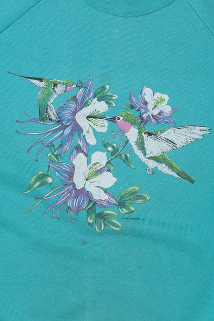 Vintage 1990 Hummingbirds Sweatshirt