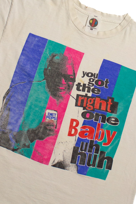 Vintage Ray Charles "You Got The Right One, Baby, Uh Huh" Diet Pepsi T-Shirt (1990s)