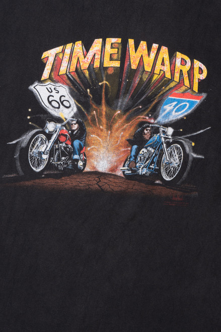 Vintage "Time Warp" "Easyriders" Motorcycle Single Stitch T-Shirt (1990s)