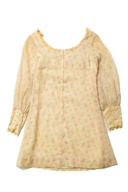 Vintage Arpeja Young Edwardian Floral Dress (1970s)