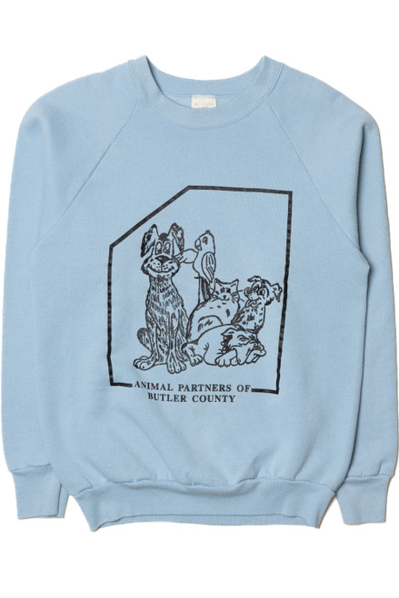 Vintage "Animal Partners Of Butler County" Dogs & Pets Sweatshirt