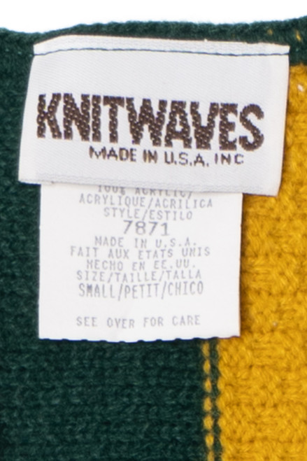 Vintage Deadstock NWT Striped Knitwaves Vest