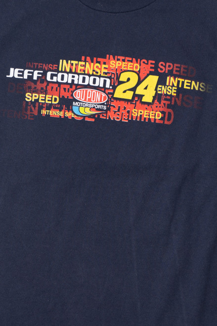 Jeff Gordon #24 "Intense Speed" Front/Back Print T-Shirt