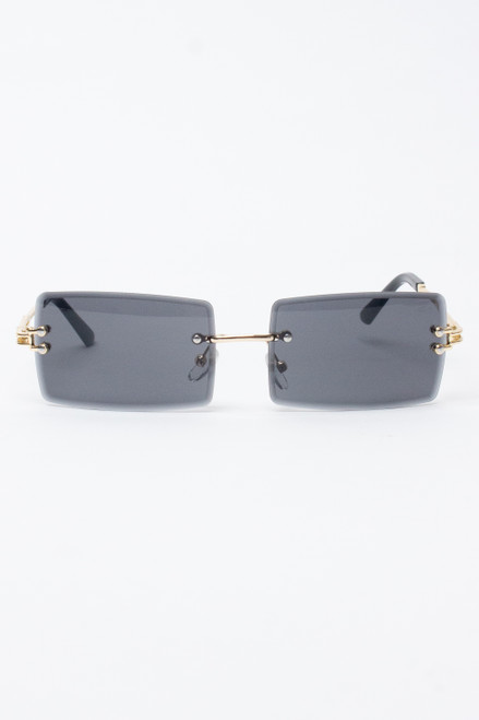 Rimless Rectangle Sunglasses