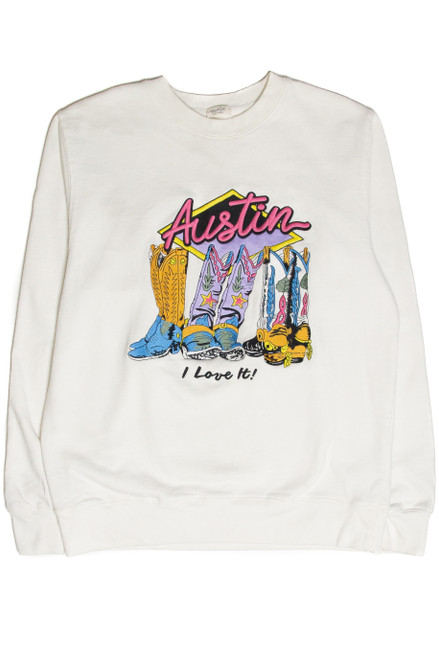 Austin TX Vintage Crewneck Sweatshirt Austin Vintage Sweatshirt