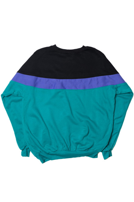 Vintage Athletic Dunlop Colorblock Sweatshirt With Side Pockets
