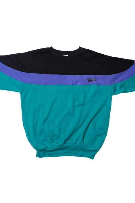 Vintage Athletic Dunlop Colorblock Sweatshirt With Side Pockets