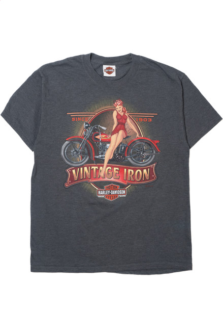 Harley Davidson "Vintage Iron" Pin-Up T-Shirt