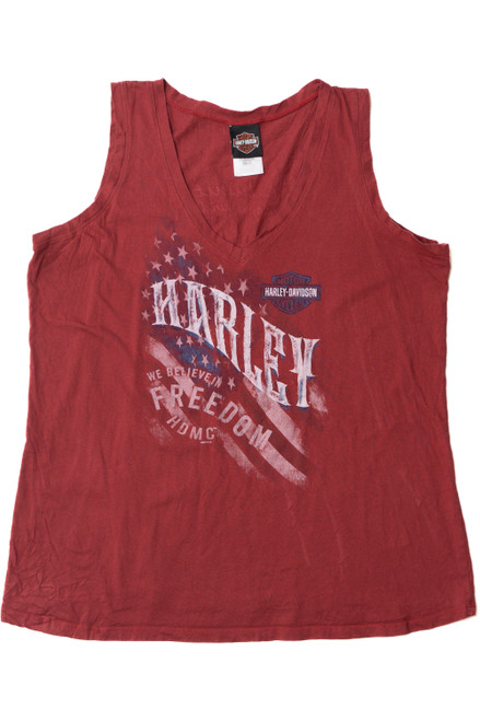 Harley Davidson "We Believe In Freedom" Americana Tank Top