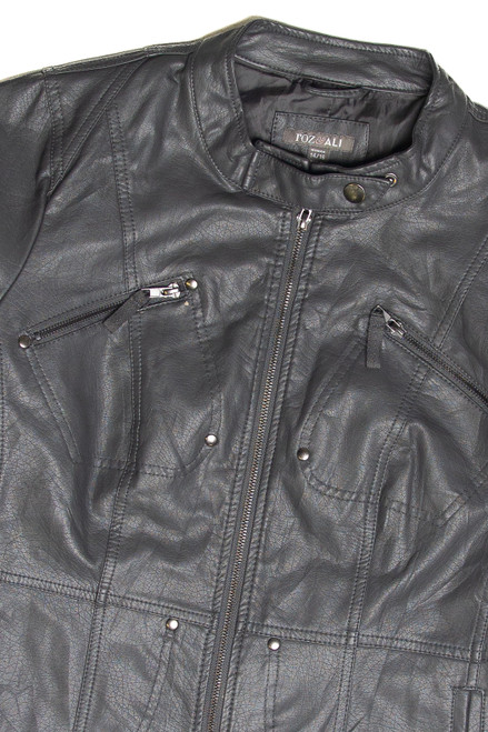 Roz & Ali Pleather Jacket