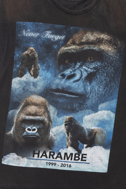 Recycled "Never Forget Harambe 1999-2016" T-Shirt