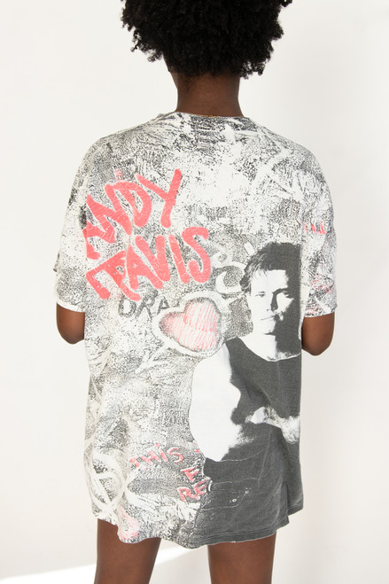 Vintage Randy Travis All Over Graphic T-Shirt (1990s)