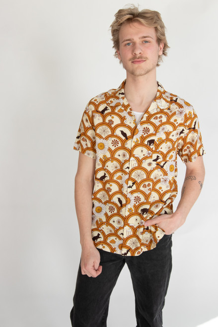 Spooky Garden Button Up Shirt