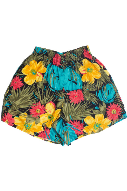 Vintage Floral High Waisted Lightweight Jaclyn Smith Shorts