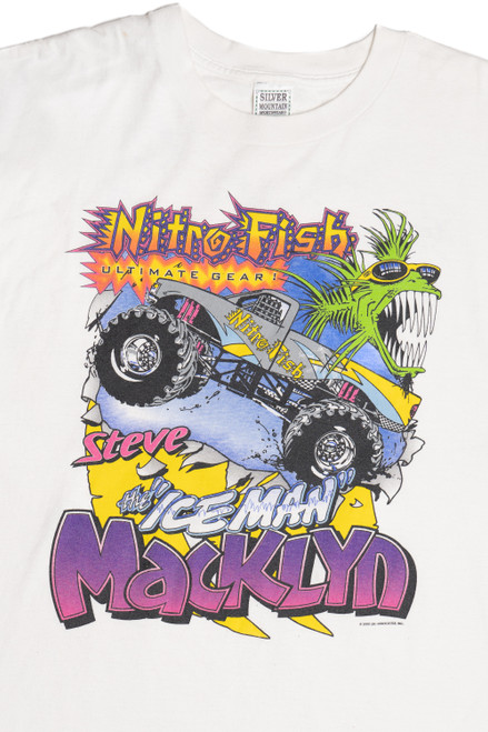 Vintage Nitro Fish Steve Macklyn Monster Truck T-Shirt